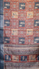 Semi Printed Silk Ajrak Print Brick Red - Navy Blue thumbnail