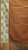 Semi Tussar Saree With Deer Border - Brown thumbnail