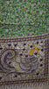 Kalamkari Saree Cotton - Green With Purple Border thumbnail