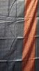 Semi Printed Silk Ajrak Print Brick Red - Navy Blue thumbnail