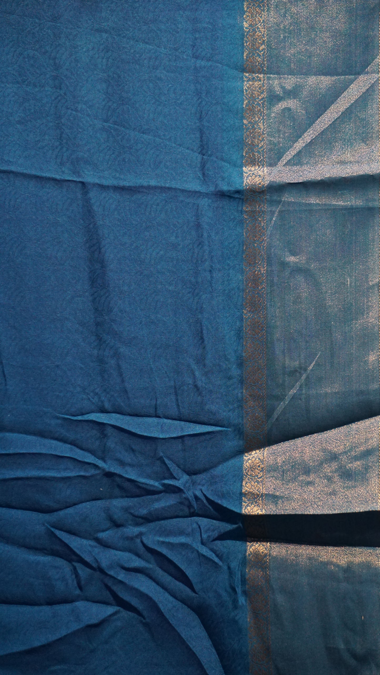 Shiffon Saree Violet - Blue