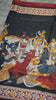 Jute Cotton Saree Kalamkari Print Black thumbnail