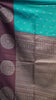 Semi Tussar Saree Turquoise Blue thumbnail