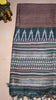 Semi Tussar Saree With Art Zari Chocolate Brown - Green thumbnail