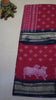 Shiffon Saree Cow Print Red - Black thumbnail