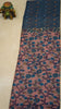Chanderi Saree Ikkatkari Print - Onion Pink & Grey thumbnail