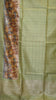 Semi Tussar Saree With Pichwai Border - Green thumbnail