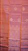 Soft Silk Saree Kolam Design - Peach & Purple Blend thumbnail