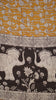 Malai Cotton Saree Pichwai Print Yellow thumbnail