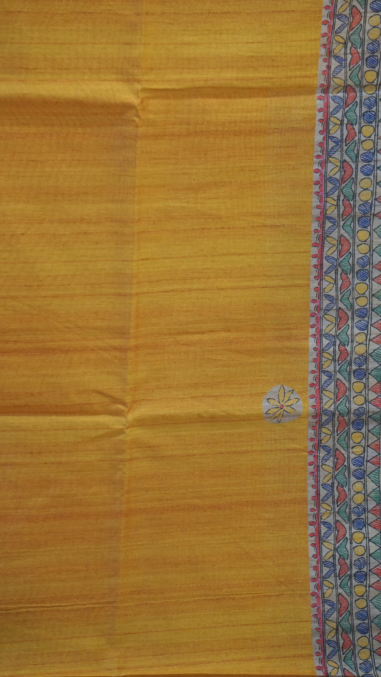 Gicha Tussar Saree - Mustard