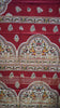 Semi Linen Kalamkari Saree Red thumbnail