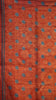 Jute Cotton Saree Kalamkari Print Blue thumbnail