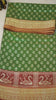 Semi Pattola With Swan Print Border - Green thumbnail