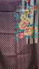 Gicha Tussar Saree Phulwari Design Wine thumbnail