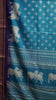 Shiffon Saree Cow Print Teal Blue - Violet thumbnail