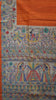 Gicha Tussar Saree - Orange thumbnail