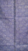 Jute Cotton Saree - Navy & Light Blue thumbnail