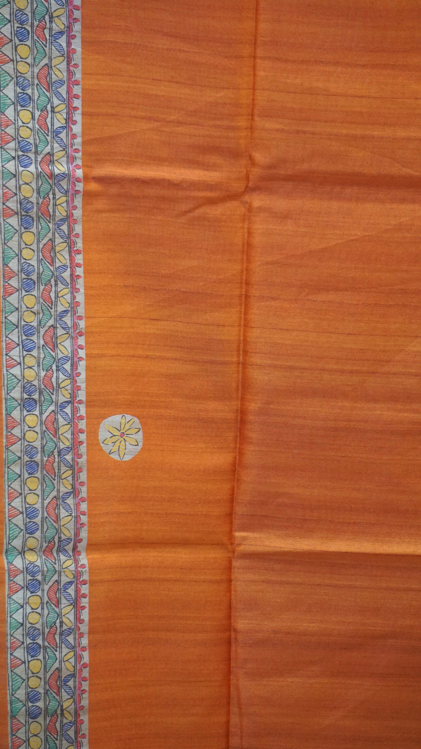 Gicha Tussar Saree - Orange