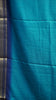 Shiffon Saree Cow Print Teal Blue - Violet thumbnail