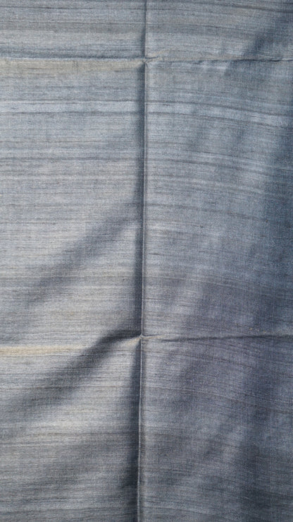 Pure Tussar Saree - Grey