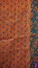 Chanderi Saree Ikkatkari Print - Maroon & Blue thumbnail