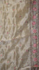 Semi Tussar Saree Crushed With Tissue Border Yellow thumbnail