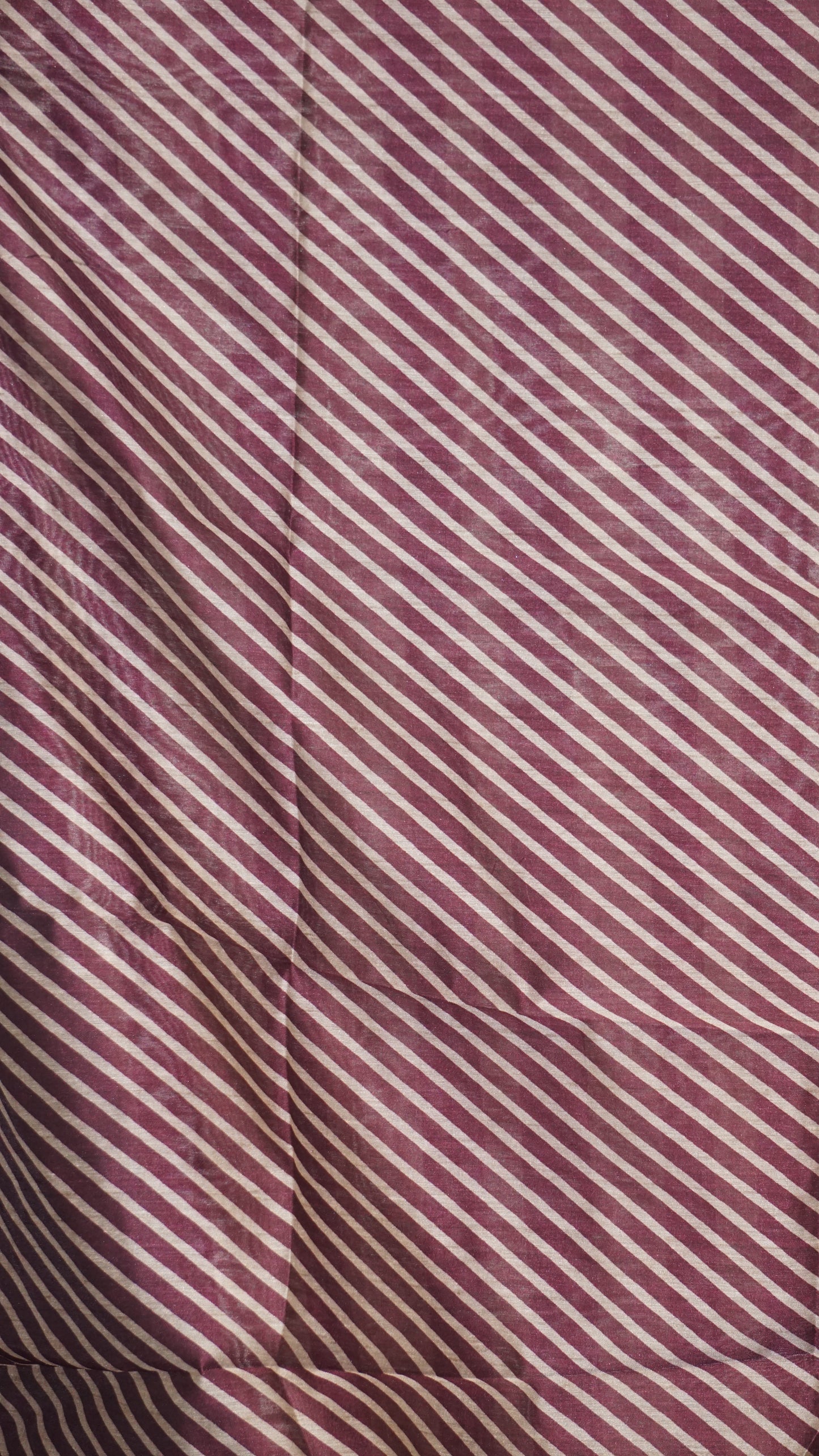Gicha Tussar Saree Phulwari Design Wine