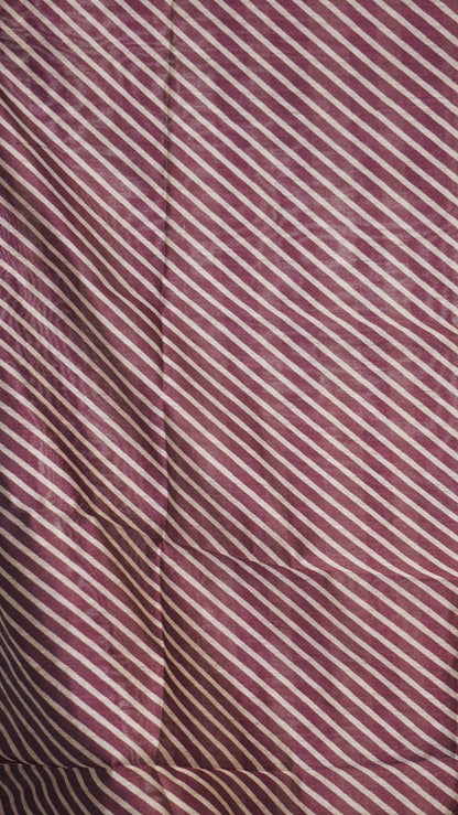 Gicha Tussar Saree Phulwari Design Wine