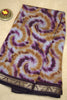 Malai Cotton With Shibori Print-Orange Purple thumbnail