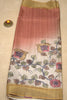 Semi Tussar Saree Kalamkari Print -Brick Mustard thumbnail