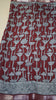 Malai Cotton Saree Pichwai Print Red thumbnail