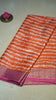Semi Tussar Saree - Orange thumbnail