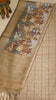 Semi Tussar Saree With Pichwai Border - Golden Shade thumbnail