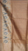 Semi Tussar Saree With Patola Print Mustard thumbnail