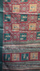 Semi Printed Silk Ajrak Print Maroon - Green thumbnail