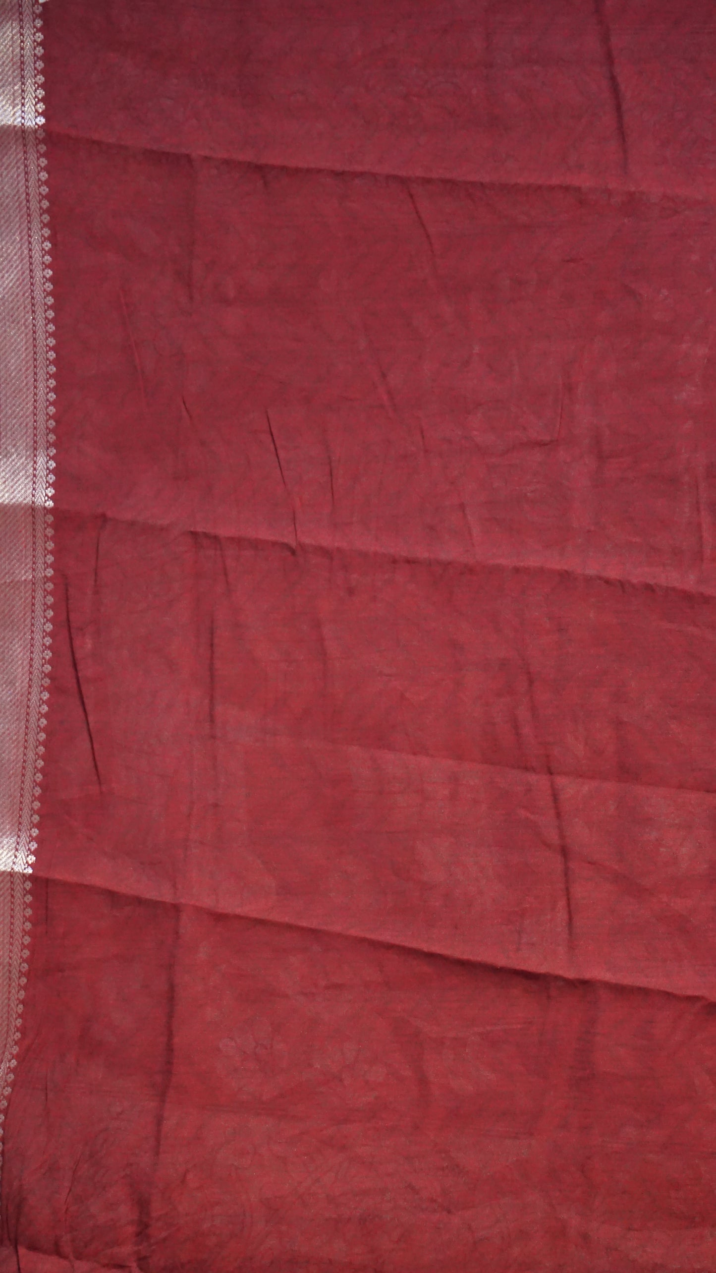 Malai Cotton Saree Pichwai Print Red