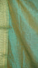 Semi Pattola With Swan Print Border - Mustard thumbnail