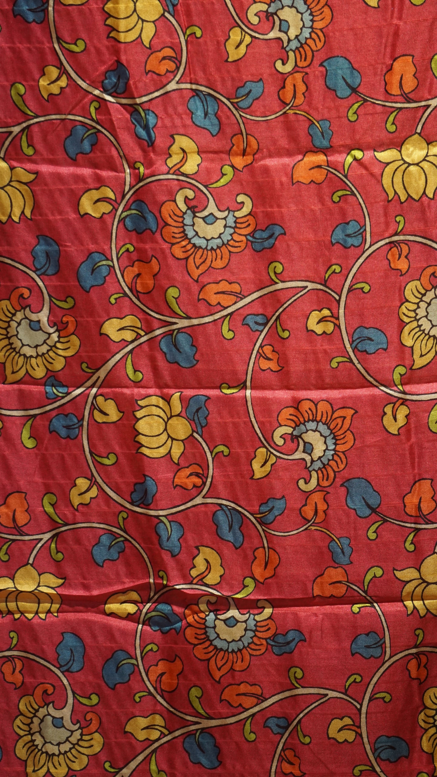 Semi Tussar Saree - Orange