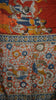 Jute Cotton Saree Kalamkari Print Red thumbnail