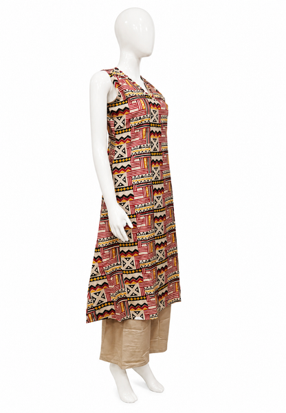 Cord Set with Geometric Printed Cotton Salwar Set