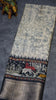 Dola Silk Kalamkari Print Black Border thumbnail