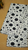 Modal Satin Saree - White With Black Polka Dots thumbnail