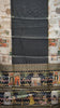 Semi Printed Silk Saree - Black thumbnail