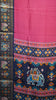 Shiffon Saree Pink - Navy Blue thumbnail