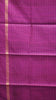Pure Dupion Silk Saree Checks - Violet with Pink Border thumbnail