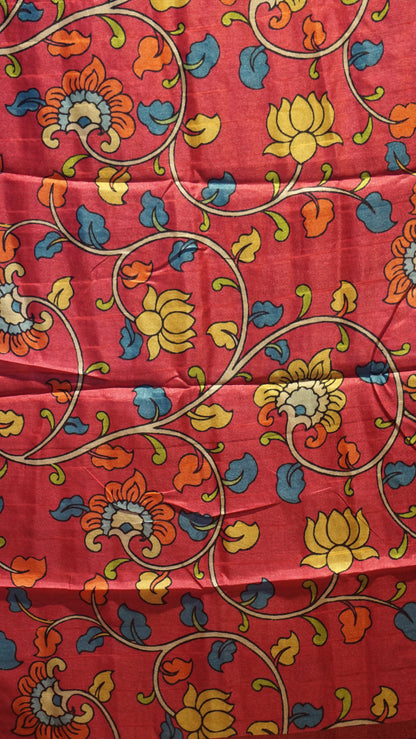 Semi Tussar Saree - Blue