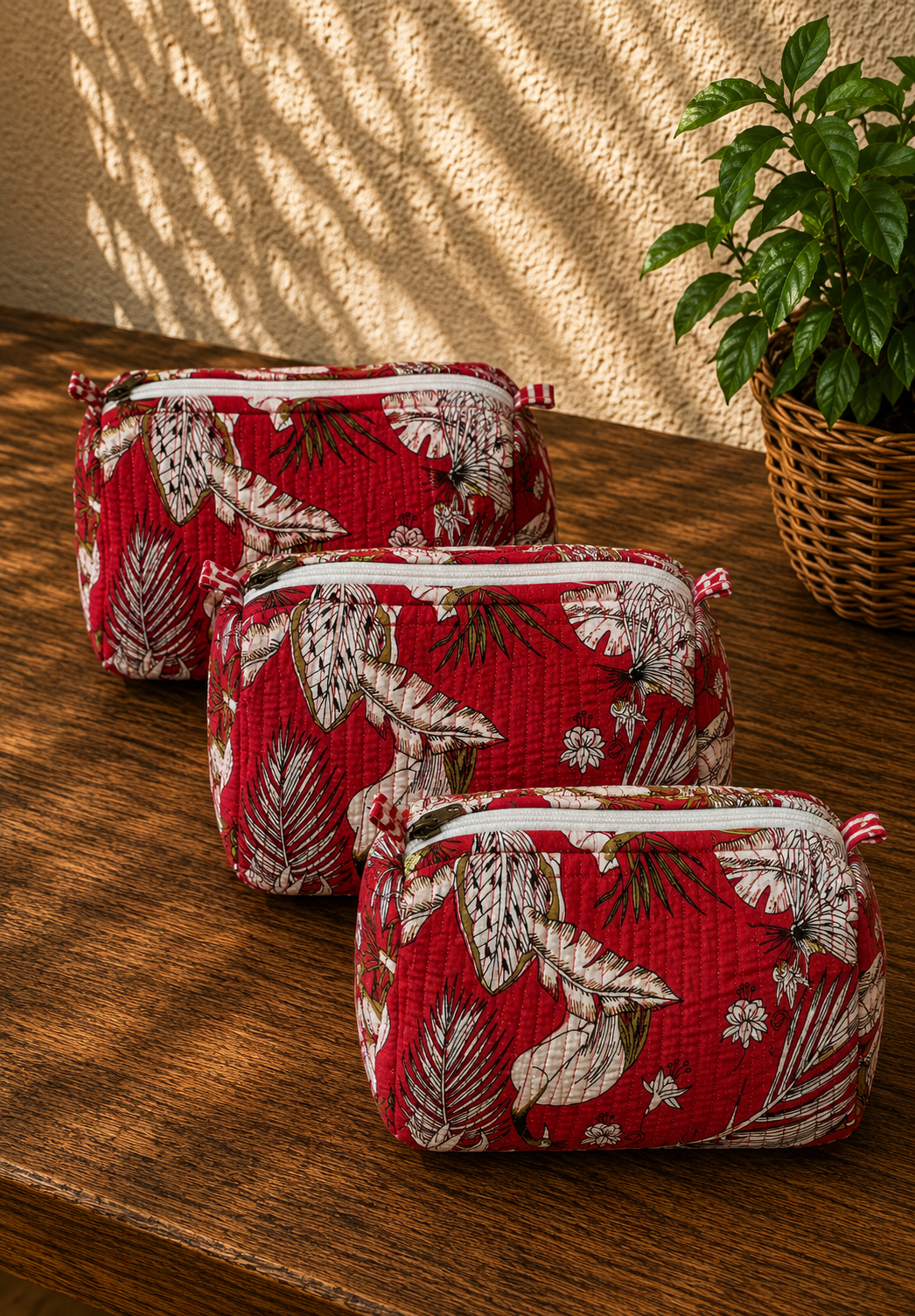 Combo Pouch Set-Red