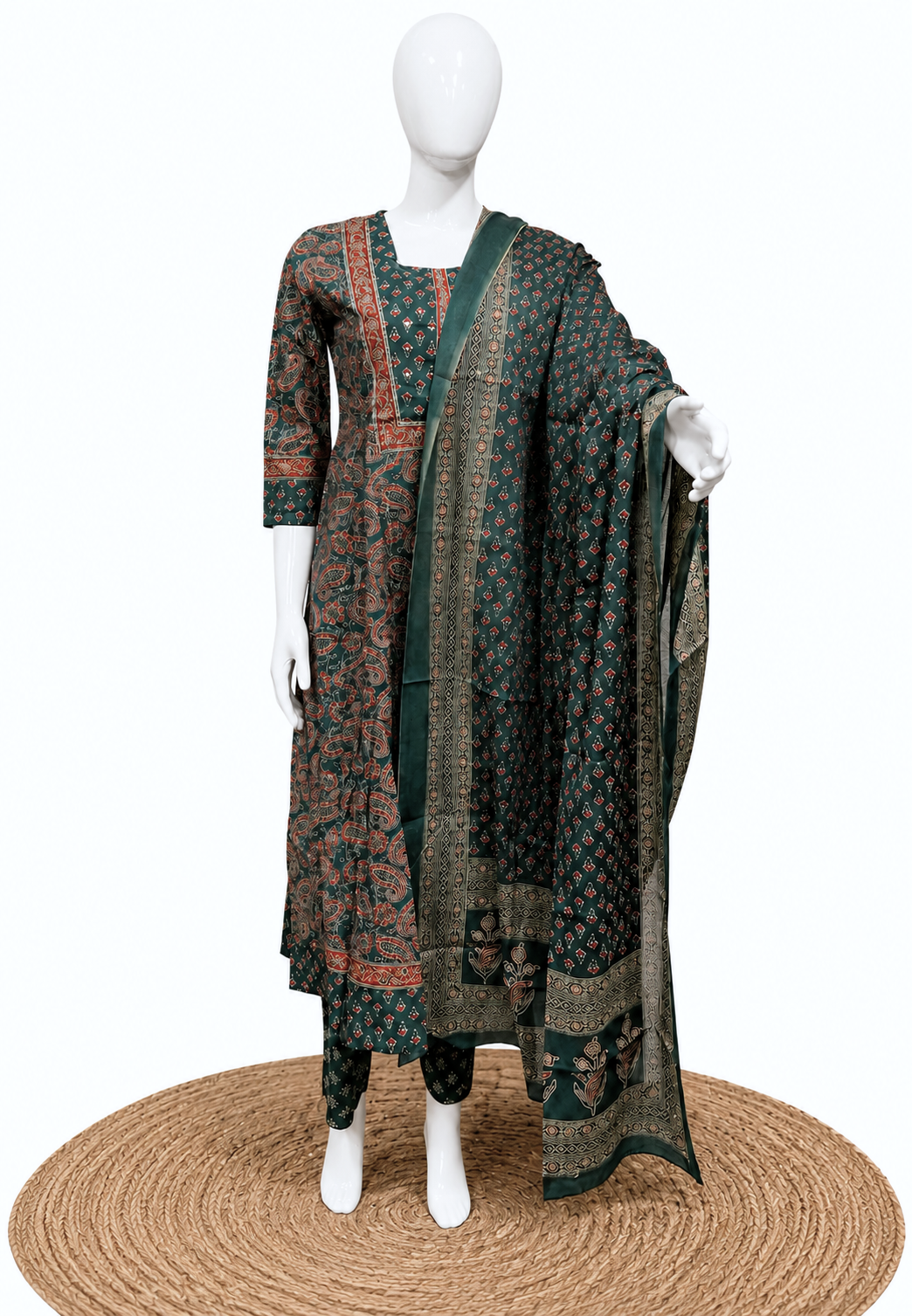 3Pcs Elegant Printed Salwar