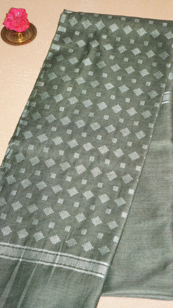 Banswara Cotton Saree - Green