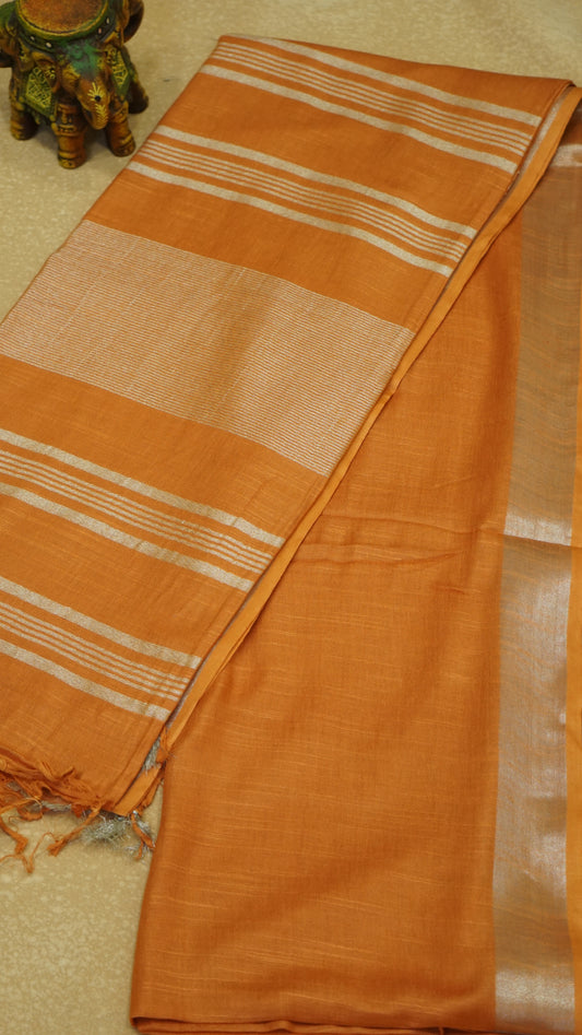 Semi Linen Plain - Orange
